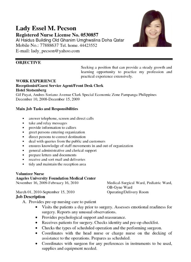 Resume Objective For Any Position  Professional Resume Writing